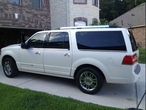 2008 lincoln navigator l sport utility 4-door 5.4l white chocolate tri-coat