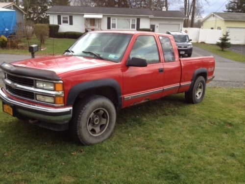 1997 chevrolet k1500 4x4 ext cab no reserve