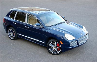 2006 porsche cayenne turbo s in marine blue