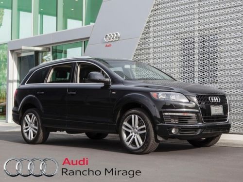 2009 audi q7 cpo phantom black premium plus panorama sunroof towing package