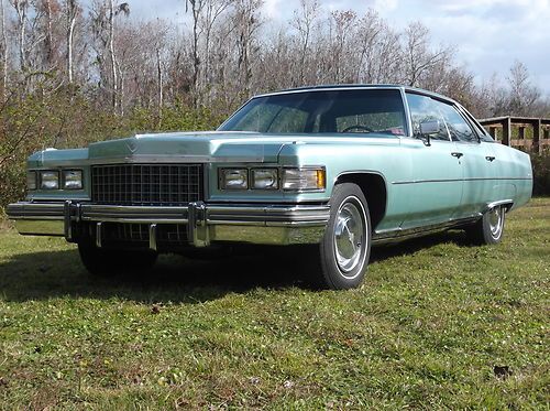 1976 cadillac deville 4 door hard top no post true survivor with 31,200 miles