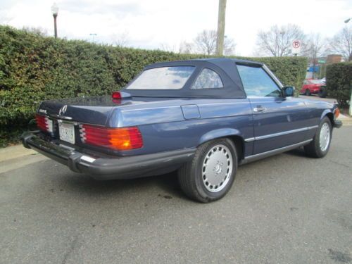 1986 mercedes 560sl convertable blue ext. gray int. 86,000 miles