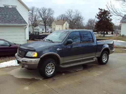 2001 ford f-150 king ranch crew cab pickup 4-door 5.4l gasoline v8