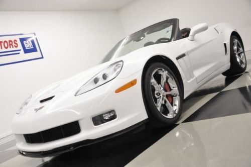 Like new 3lt grand sport power convertible white red for sale 12 2013 corvette