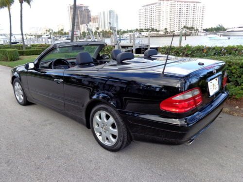 Florida 03 CLK 320 Convertible Navigation Clean Carfax 3.2L V6 No Reserve !!, image 2