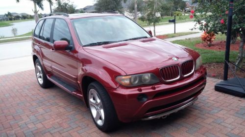 2001 bmw x5m, 88k,  melbourne red!!!!!! no reserve!!!!!!