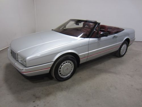 1987 cadillac allante convertible 4.1l v8 fwd leather hard top low miles 80pics