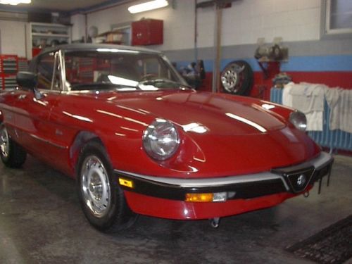 1986 alfa romeo spider graduate convertible 2-door 2.0l