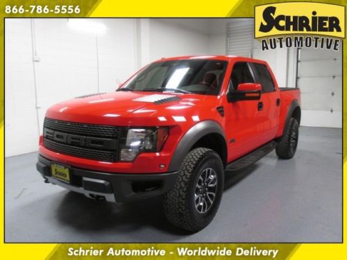 2012 ford f150 raptor red navi running boards luxury package