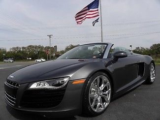 R8 spyder*v-10*sigma carbon fiber*r-tronic*b&amp;o*1 owner*carfax cert*we finance*fl