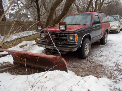 Snow plow on 1991 s10 blazer