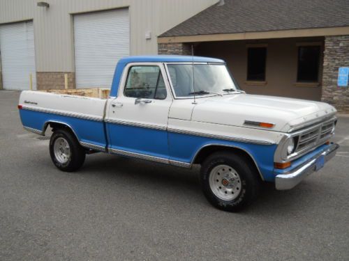 Ford f-100 short bed fleet side truck f100 sport custom