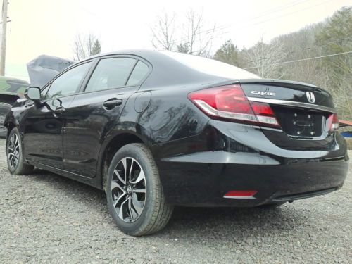 No reserve 2013 honda civic ex sedan 1.8l auto wrecked rebuildable salvage