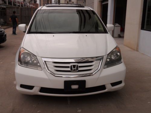 2008 HONDA ODYSSEY EX-L REAR CAMERA WHITE WITH TAN LEATHER SUNROOF 8 PASSENGER, US $10,900.00, image 2