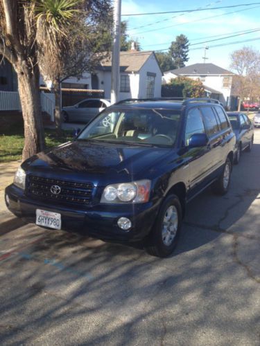 2002 toyota highlander limited 4wd v6