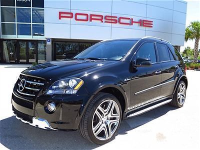 2011 mercedes ml63 amg 1 local owner clean carfax 503hp warranty remaining