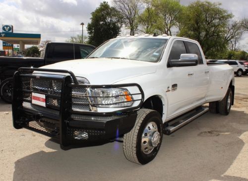 6.7l i6 diesel laramie longhorn drw dually leather navigation grill guard 4x4