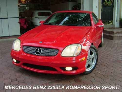 2003 mercedes benz 230 slk kompressor convertible from florida! like new!!