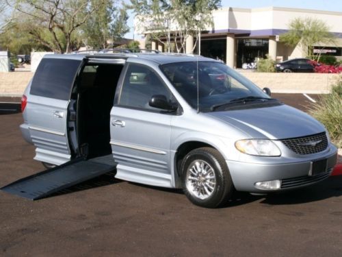 2003 chrysler town &amp; country limited wheelchair handicap van loaded best buy