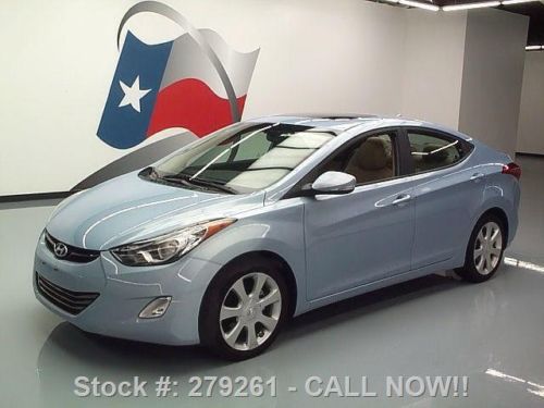 2012 hyundai elantra limited htd leather sunroof 20k mi texas direct auto