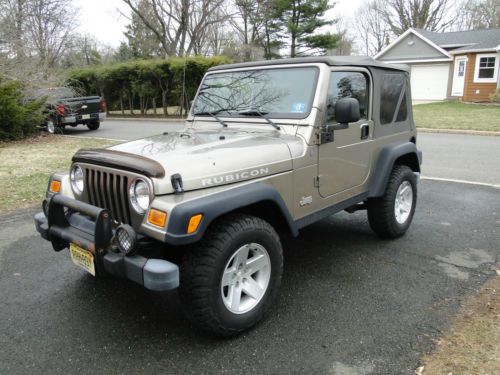 2004 jeep rubicon 4wd, 5 speed, a/c, am/fm/cd, 2 owners only, 79,839 miles.