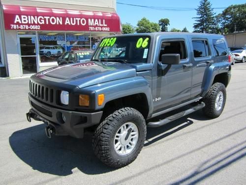 2006 hummer h3 suv 3.5 liter engine sunroof only 59k clean no reserve !!!!