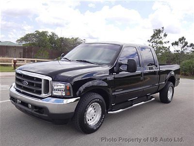 02 ford f250 xlt 7.3 turbo diesel crew cab florida truck srw quad cab new engine