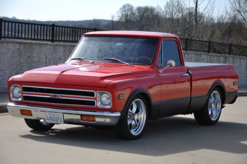 1971 chevrolet c-10 shortbed fleetside street rod pickup shop truck