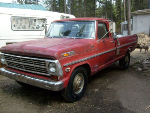 1969 ford f-250 camper special pickup truck with goldline camper. maintained!!!