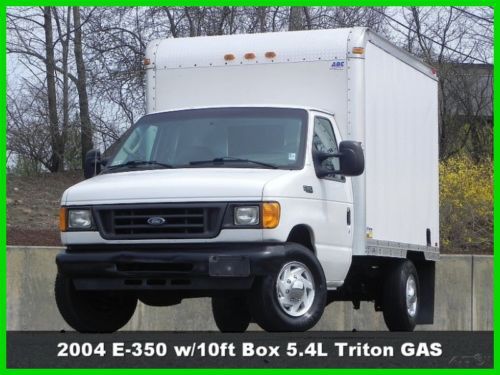 2004 ford e-350 e350 cutaway van box truck 5.4l v8 triton gas used work vinyl ac