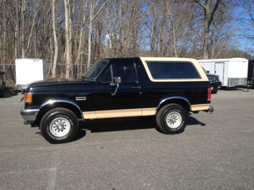 1990 ford bronco eddie bauer with plow jasper 351ci please read!!