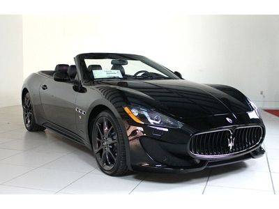 New! 2013 maserati granturismo, nero/nero, convertible!