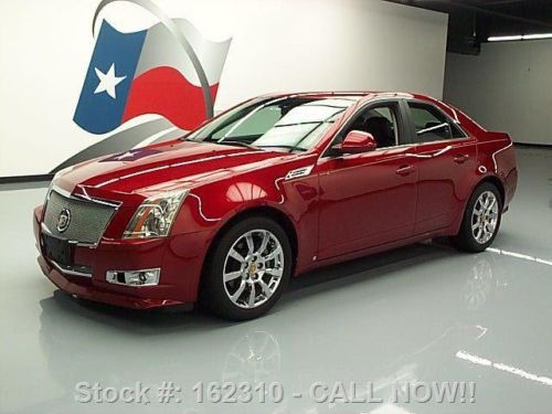 2009 cadillac cts 3.6l v6 leather chrome wheels 74k mi texas direct auto