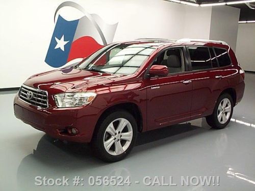 2008 toyota highlander ltd sunroof leather nav dvd 82k texas direct auto