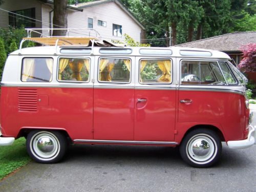 1964 vw bus type 24 micro bus 21 window Survivor Rag Top 59 60 61 62 63, US $69,999.00, image 2