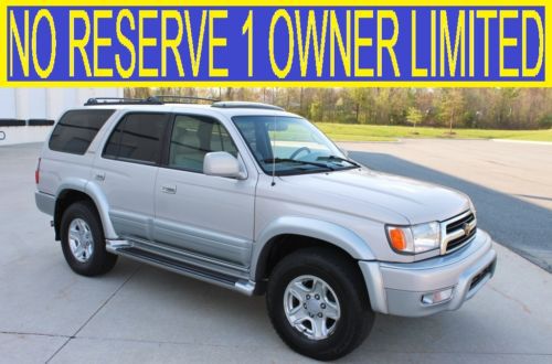 No reserve 1 owner limited miles 4x4 leather sunroof diff lock tacoma sr5 01 02