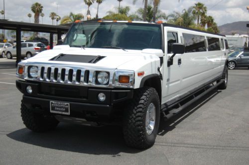 2005 hummer h2 stretch limousine only 14,473 actual miles!