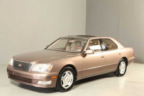 1998 lexus ls400 sunroof leather wood xenons alloys clean carfax autocheck !