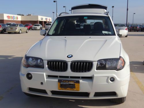 2005 bmw x3 3.0l white navigation/panoramic sunroof/black leather interior/87k