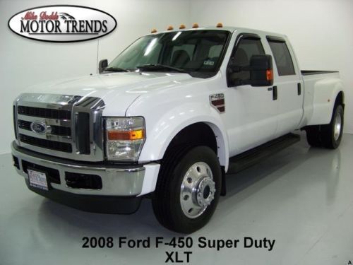 2008 ford f450 4x4 xlt crew turbo diesel long bed drw media bedliner tow pkg 67k