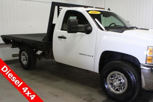 Used 07 Chevy K3500HD 6.6 Diesel 4x4 LT Regular Cab Single Rear Wheel Stake Bed, US $26,500.00, image 2