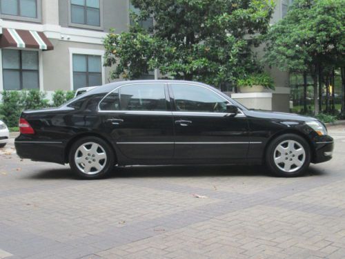 2005 lexus ls430 luxury pkg black on black navigation sunroof loaded sedan clean