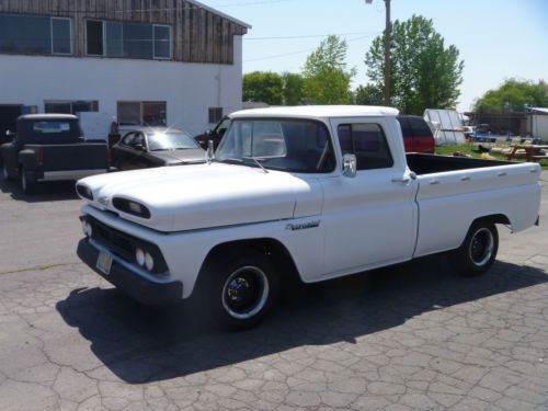 1960 chevy apache 10 short wide original! torsion bar front and coil rear patina