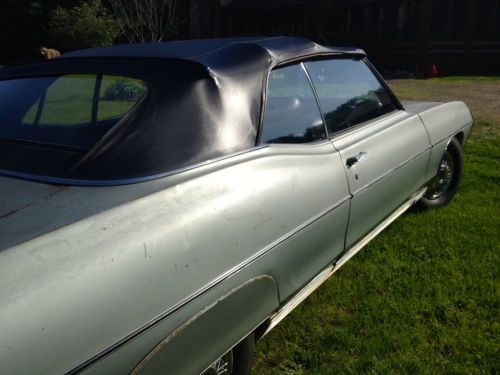 1969 pontiac bonneville convertible 428 silver with black interior/top, image 7