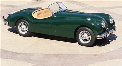1956 jaguar xk 140 roadster british racing green restored rust free rare classic