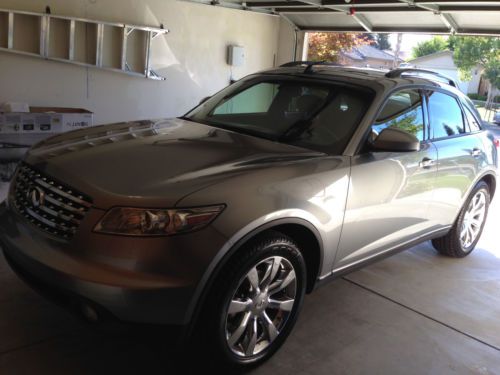 2003 infiniti fx35 base sport utility 4-door 3.5l silver w/ saddle interior