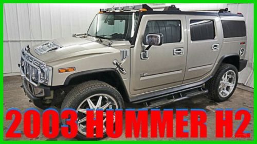 2003 hummer h2 fully loaded navigation 4wd 59,xxx orig 80+photos must see wow!!