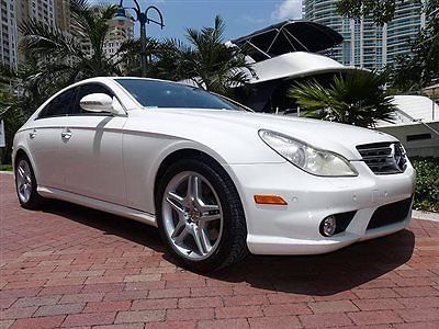 Florida hard to find white with tan 2006 mercedes benz cls500 sport premium pkge