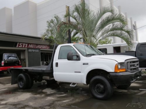 2001 FORD F350 7.3L TURBO DIESEL POWERSTROKE 5SPEED 4X4 GOOSENECK WORKBED, image 2