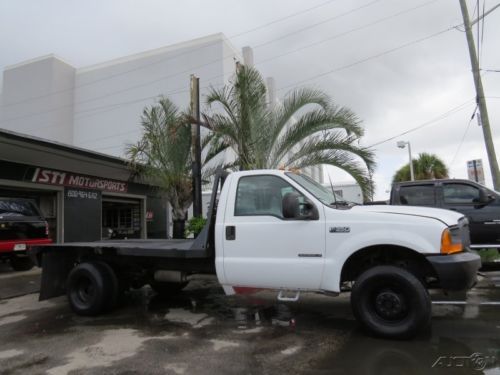 2001 FORD F350 7.3L TURBO DIESEL POWERSTROKE 5SPEED 4X4 GOOSENECK WORKBED, image 4